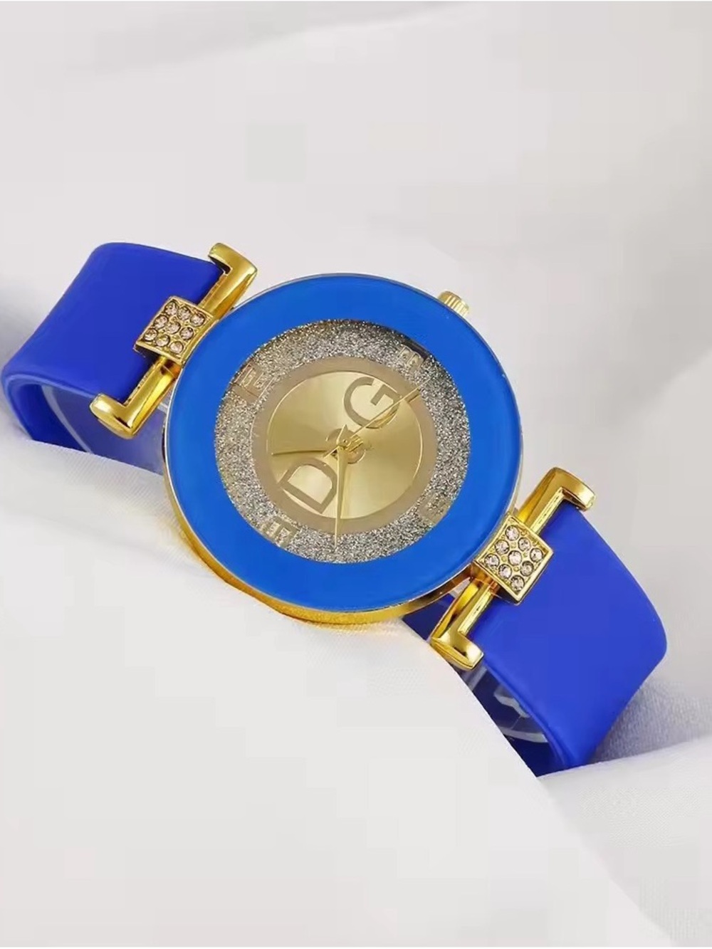 D&G Women's Blue and Gold Fashion Watch